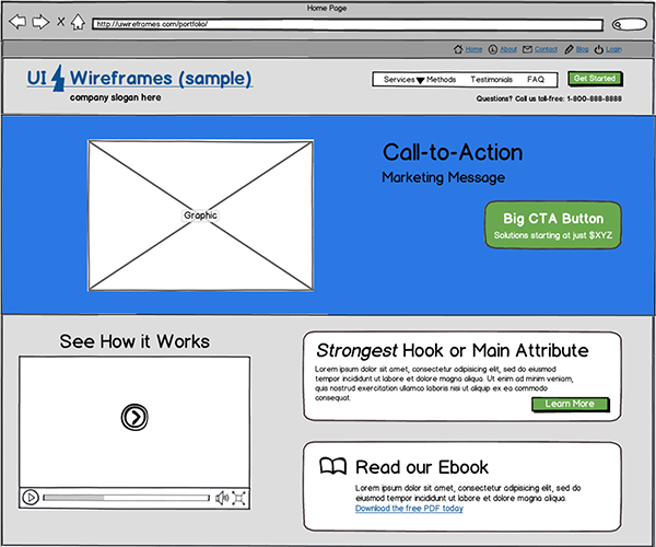 Website Wireframe Sample Thumbnail
