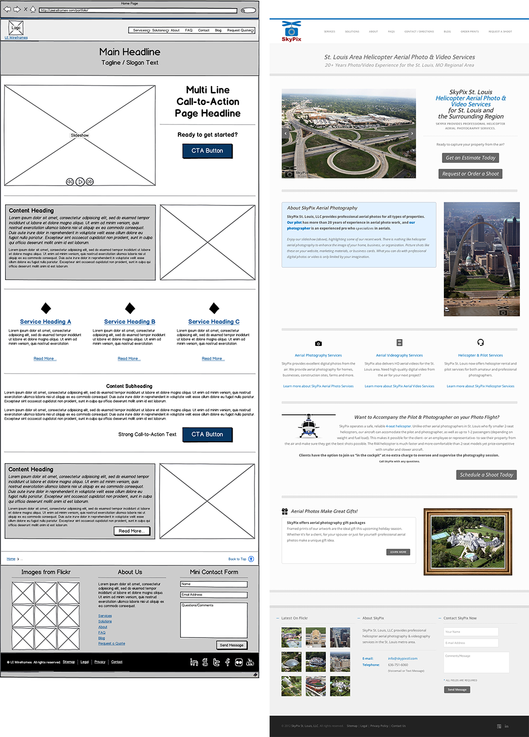 Website Wireframe Thumbnail