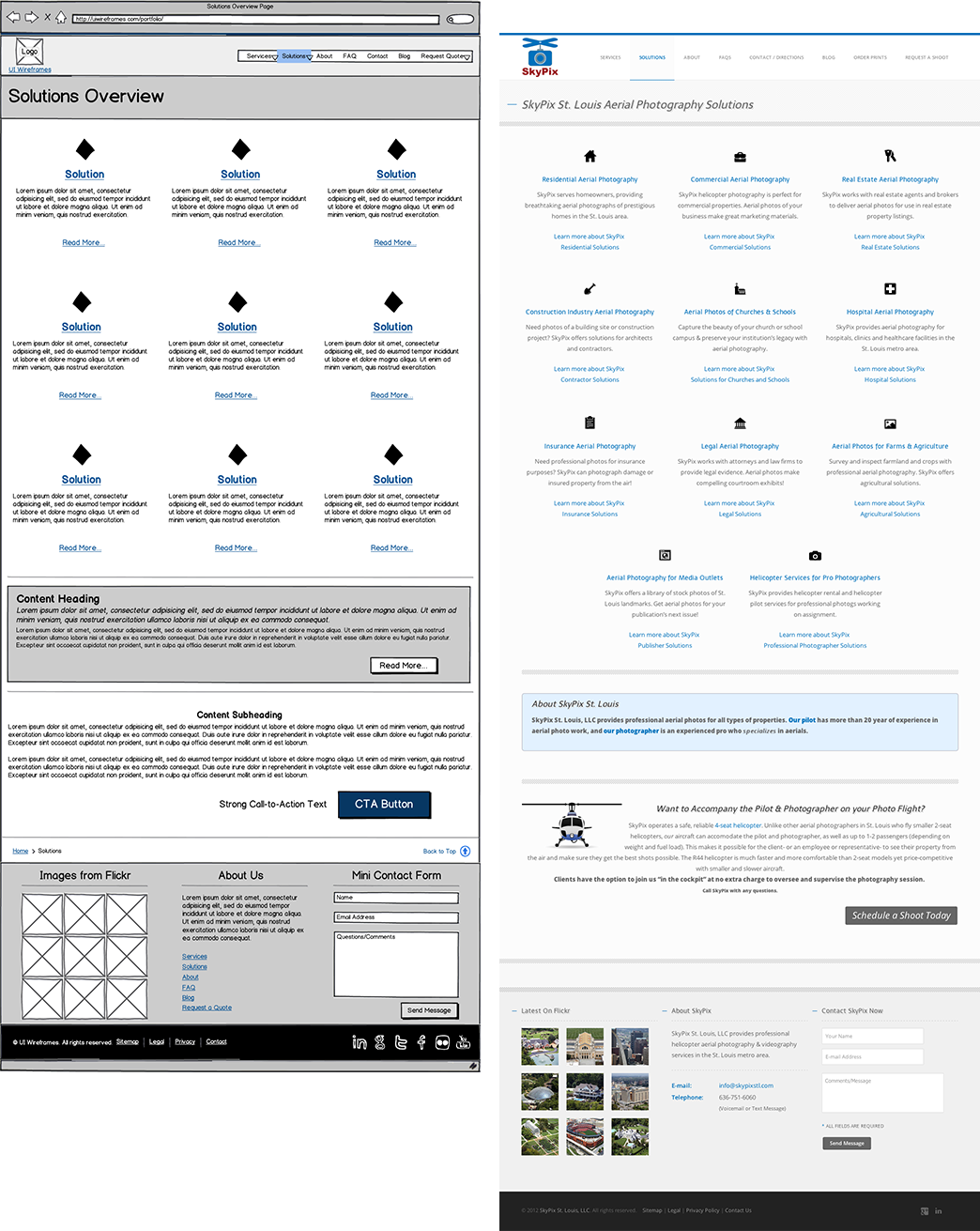 Website Wireframe Thumbnail