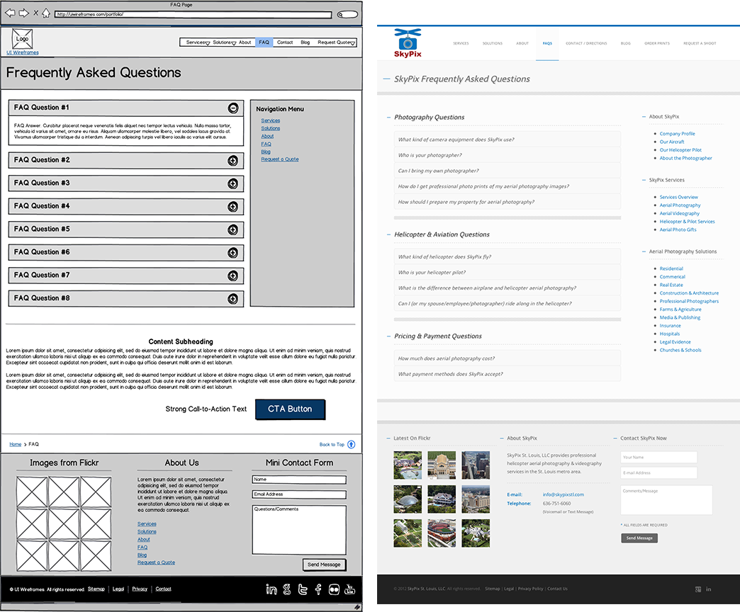 Website Wireframe Thumbnail