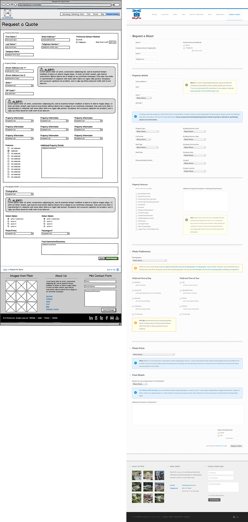 Website Wireframe Thumbnail