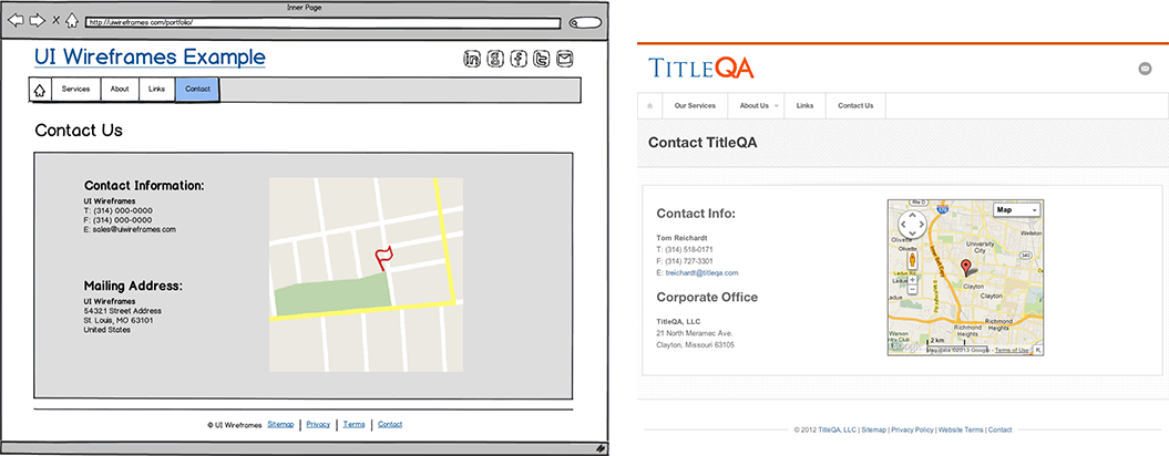 Website Wireframe Thumbnail