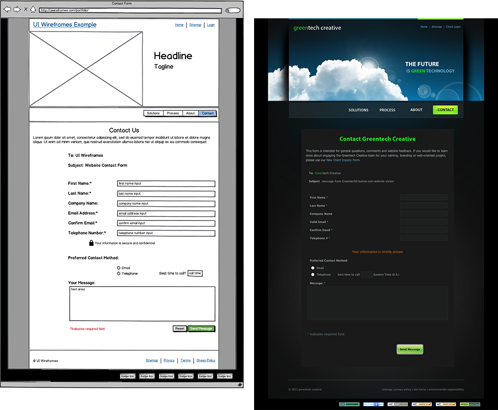 Website Wireframe Thumbnail
