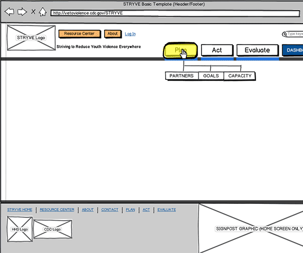 Responsive Web App Wireframe Thumbnail