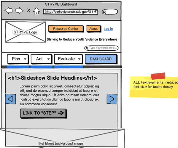 Responsive Web App Wireframe Thumbnail