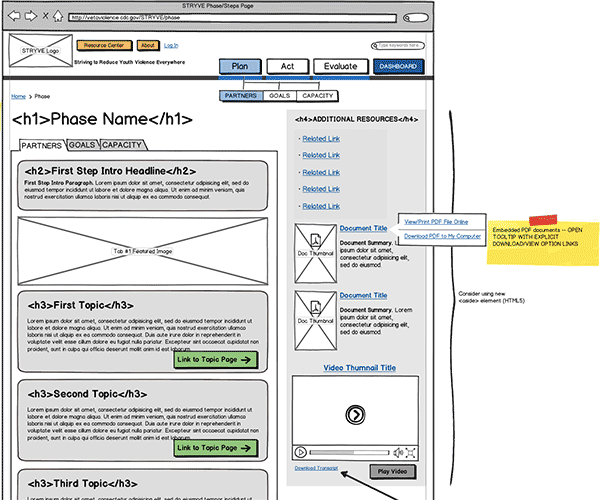 Responsive Web App Wireframe Thumbnail