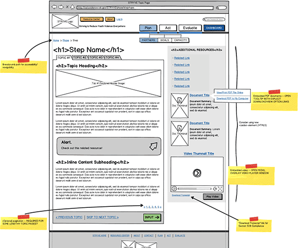 Responsive Web App Wireframe Thumbnail