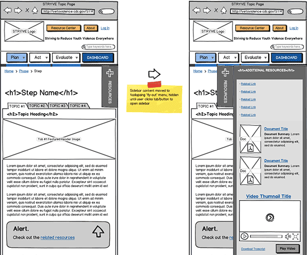Responsive Web App Wireframe Thumbnail