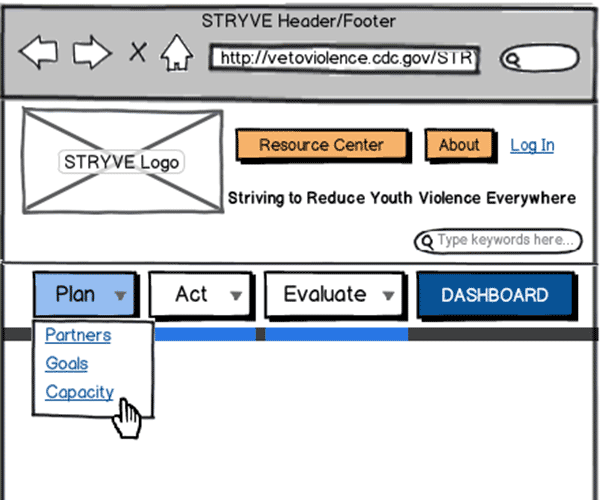 Responsive Web App Wireframe Thumbnail