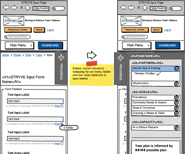 Responsive Web App Wireframe Thumbnail