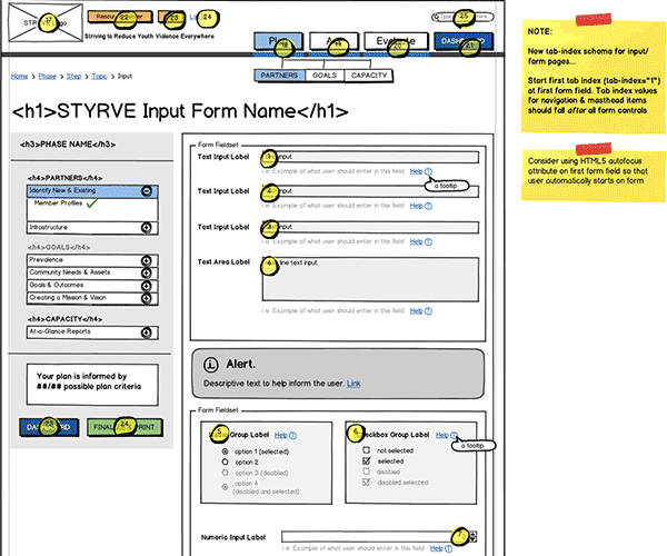 Responsive Web App Wireframe Thumbnail
