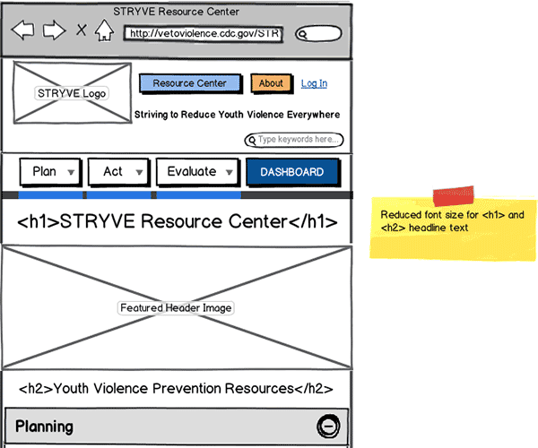 Responsive Web App Wireframe Thumbnail