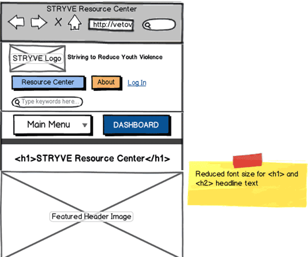 Responsive Web App Wireframe Thumbnail