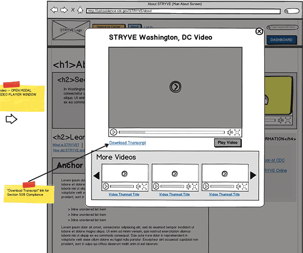 Responsive Web App Wireframe Thumbnail