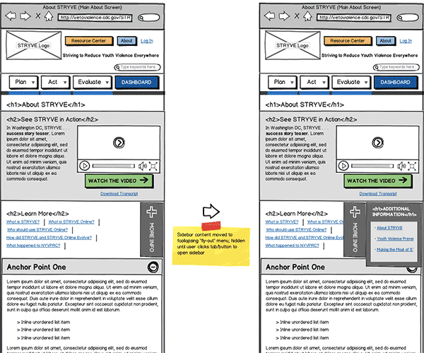 Responsive Web App Wireframe Thumbnail
