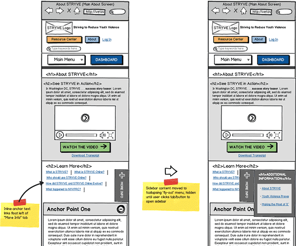 Responsive Web App Wireframe Thumbnail