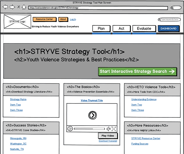 Responsive Web App Wireframes Gallery Thumbnail