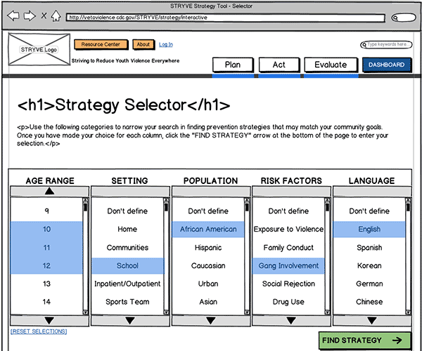 Responsive Web App Wireframe Thumbnail