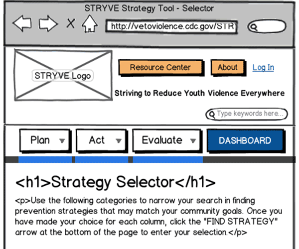 Responsive Web App Wireframe Thumbnail