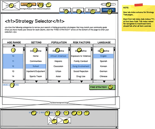 Responsive Web App Wireframe Thumbnail