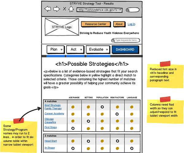 Responsive Web App Wireframe Thumbnail