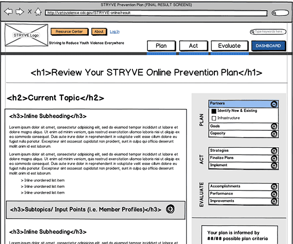 Responsive Web App Wireframe Thumbnail