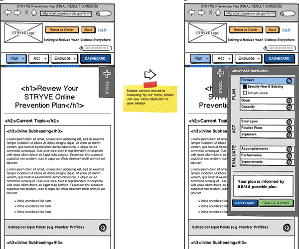 Responsive Web App Wireframe Thumbnail