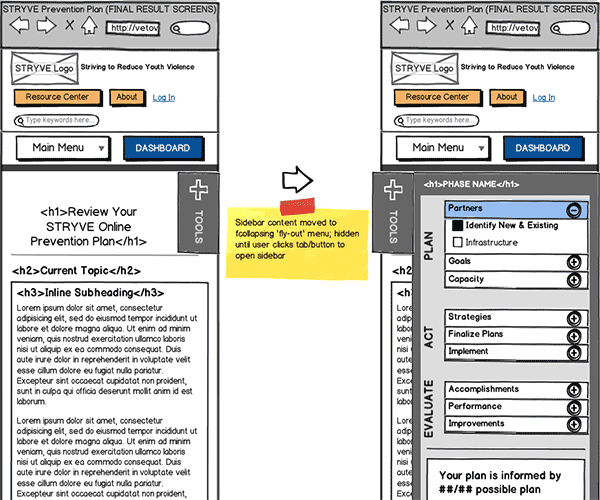 Responsive Web App Wireframe Thumbnail