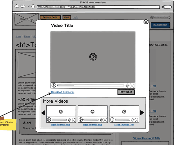Responsive Web App Wireframe Thumbnail
