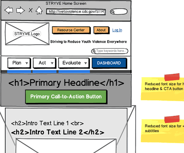Responsive Web App Wireframe Thumbnail
