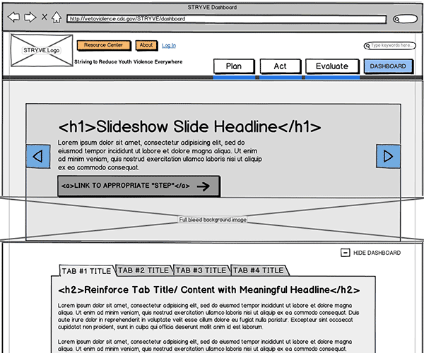 Responsive Web App Wireframe Thumbnail