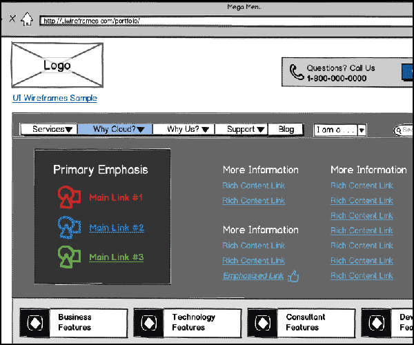 Website Wireframes Gallery Thumbnail