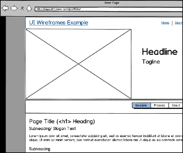 Website Wireframes Gallery Thumbnail